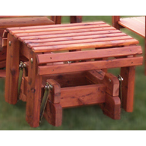 Eastern Red Cedar Gliding Ottoman
