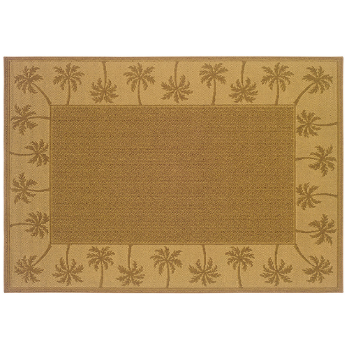 Lanai Palm Rug - Brown