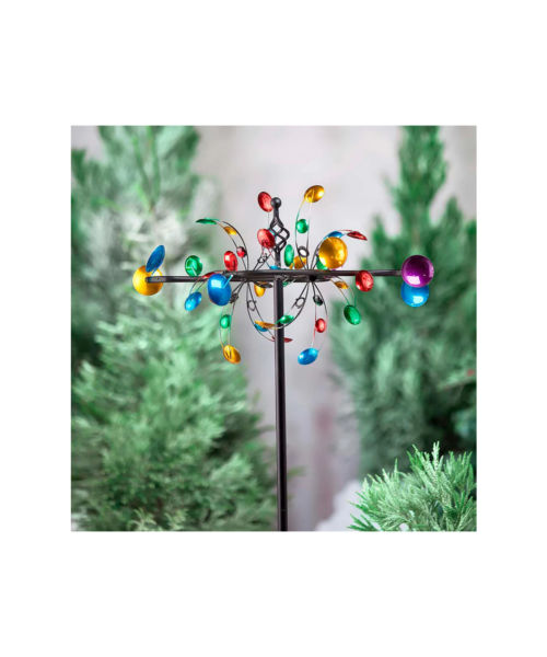 Multi-Colored Multi-Directional Metal Wind Spinner