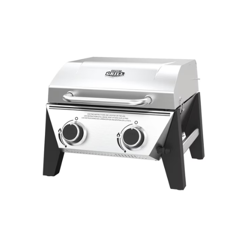 Expert Grill Stainless Steel 2-Burner Tabletop Gas Grill, 13,000 BTUs, 273 Sq. In.